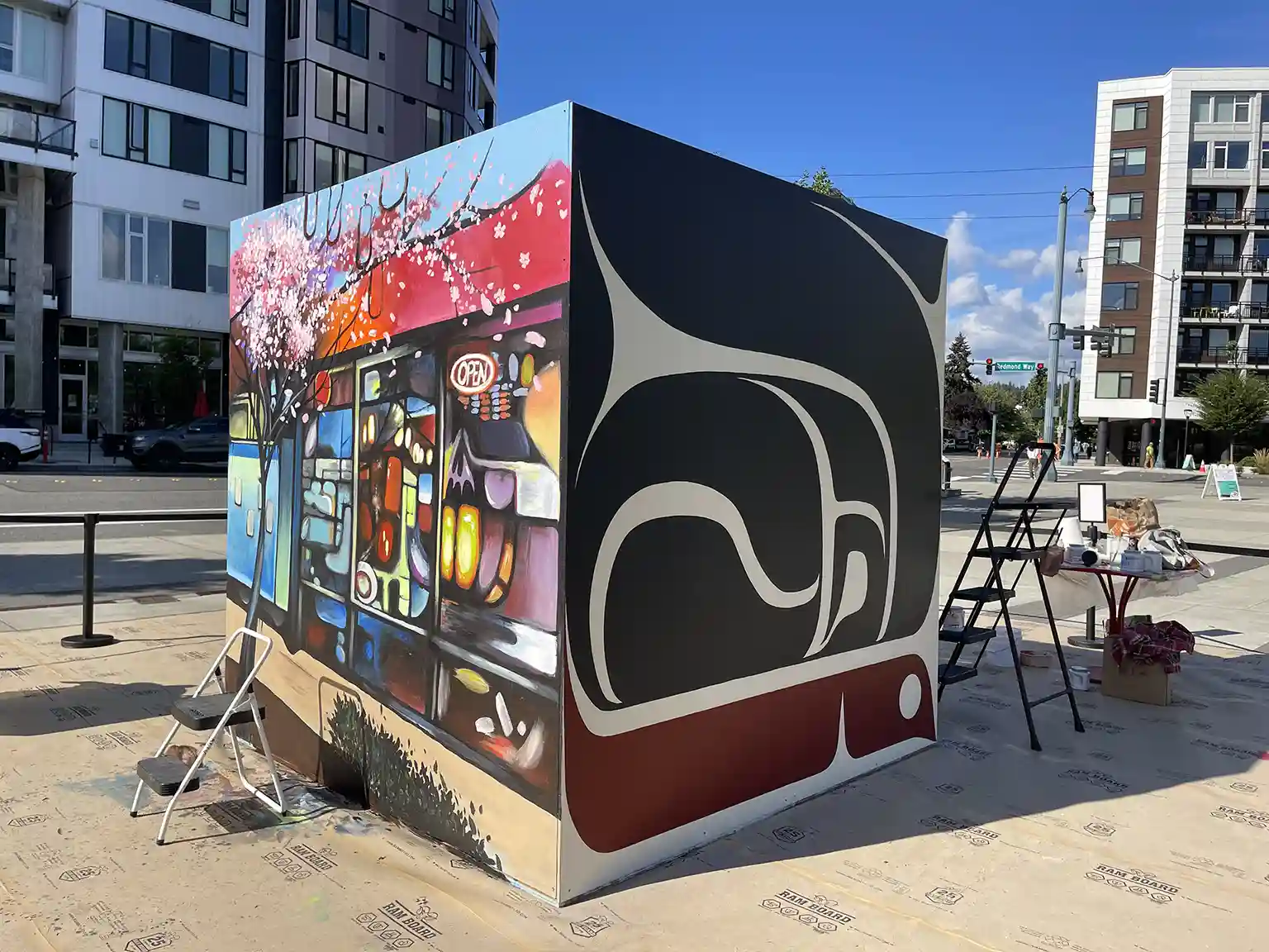 Full size image of Kaa Shaayi's "Fluke's Vision" mural in Redmond Washington