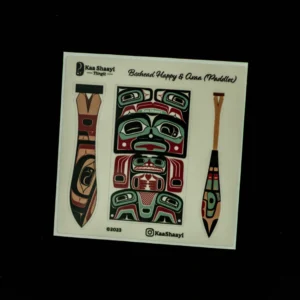 Boxhead Happy Sticker